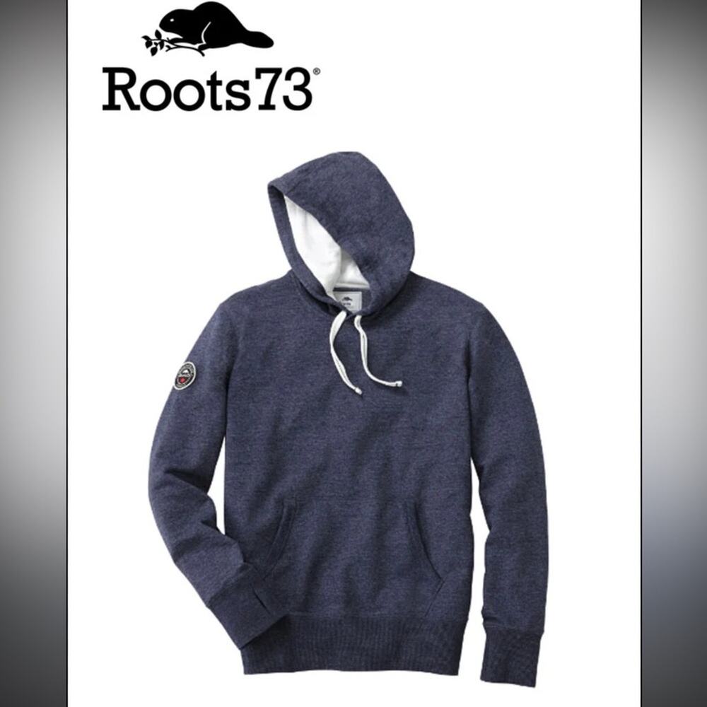 Roots73 Williamslake Men's Hoodie Medium Blue